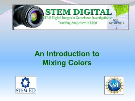 An Introduction to Mixing Colors.