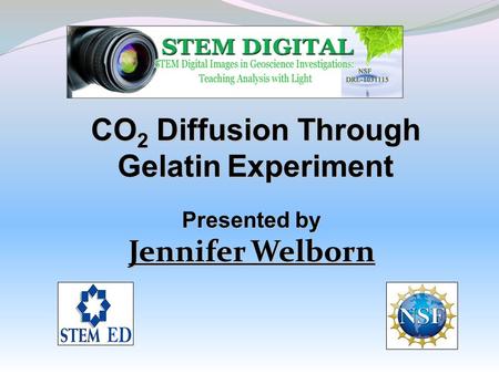 CO2 Diffusion Through Gelatin Experiment
