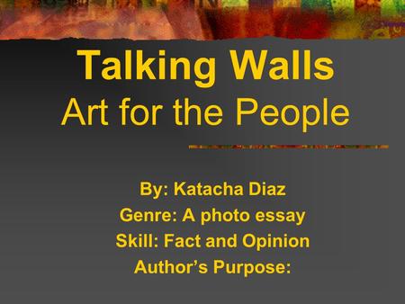 Talking Walls Art for the People
