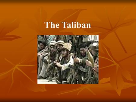 The Taliban.