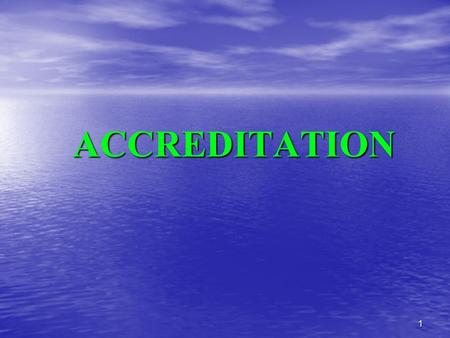 1 ACCREDITATION. 2 WHAT IS PROGRAM ACCREDITATION One of the first steps to establish the system of professional development of teachers with clearly set.