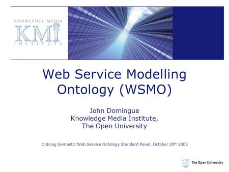 Web Service Modelling Ontology (WSMO)