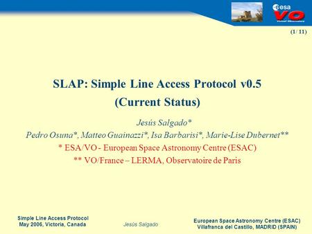 SLAP: Simple Line Access Protocol v0.5