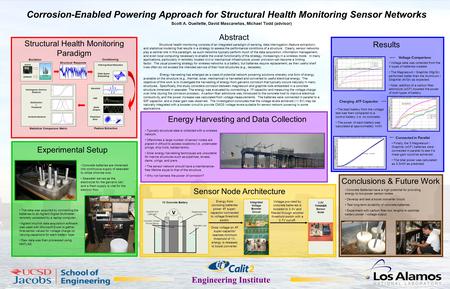 Engineering Institute Corrosion-Enabled Powering Approach for Structural Health Monitoring Sensor Networks Scott A. Ouellette, David Mascareñas, Michael.