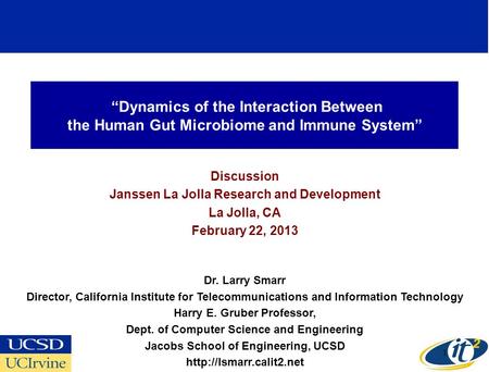 Discussion Janssen La Jolla Research and Development La Jolla, CA