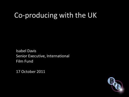 Co-producing with the UK