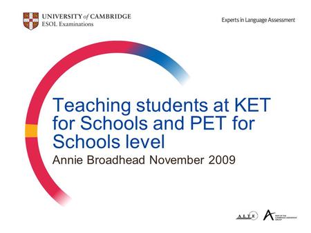 Teaching students at KET for Schools and PET for Schools level