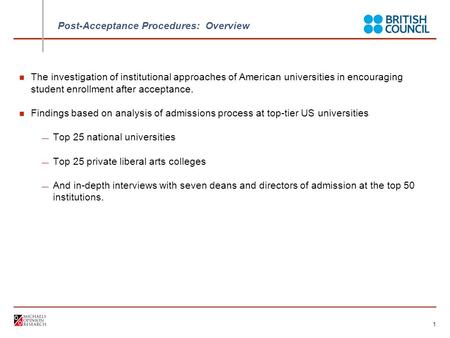 US University Best Practices for Encouraging Enrollment January 2008.