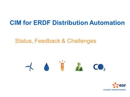 CIM for ERDF Distribution Automation