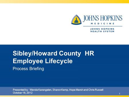 Sibley/Howard County HR Employee Lifecycle
