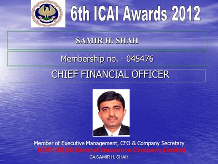 CHIEF FINANCIAL OFFICER