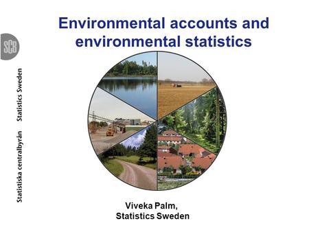 Environmental accounts and environmental statistics