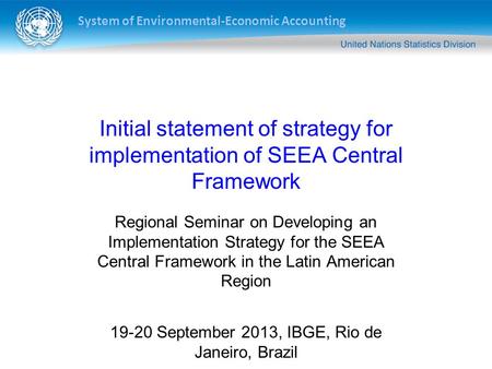 19-20 September 2013, IBGE, Rio de Janeiro, Brazil