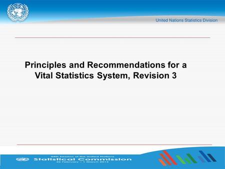 Principles and Recommendations - History