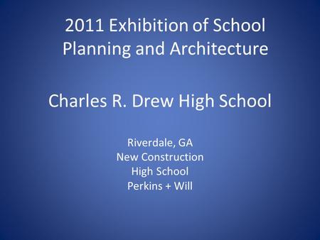 Charles R. Drew High School