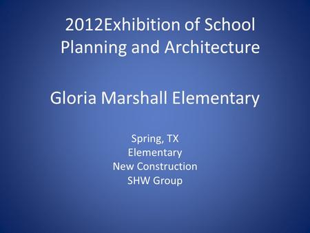 Gloria Marshall Elementary