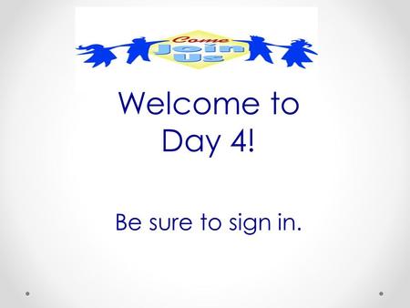 Welcome to Day 4! Be sure to sign in.. Agenda Comment Cards Problem of the Month: Do the Tesselation English Language Learners.