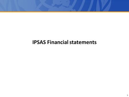 IPSAS Financial statements