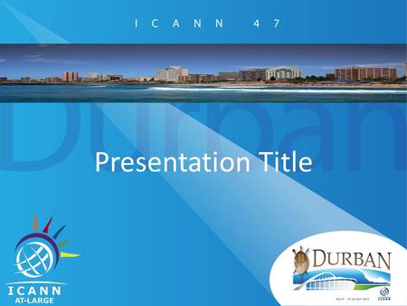 Presentation Title. Title Please use 32 pt font or higher for body text. Many attendees of ICANN 46 said that the font size used in slide decks was too.