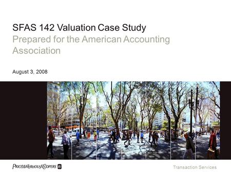 SFAS 142 Valuation Case Study