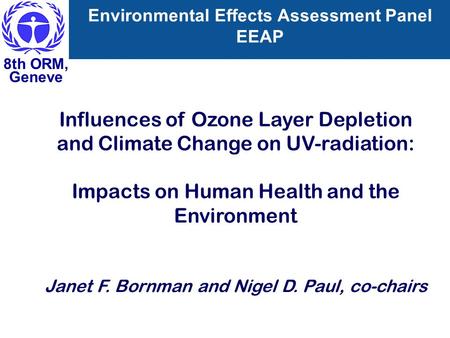 Environmental Effects Assessment Panel