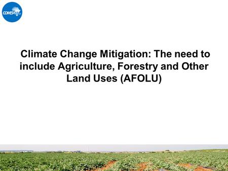 Climate Change Mitigation: The need to include Agriculture, Forestry and Other Land Uses (AFOLU)