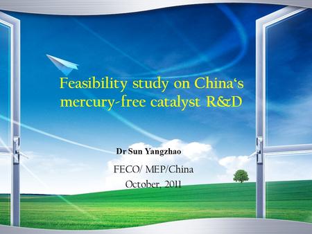 Feasibility study on China‘s mercury-free catalyst R&D