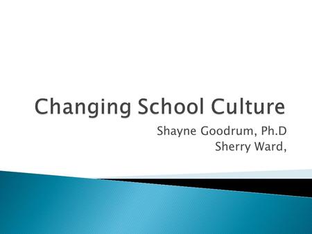 Changing School Culture