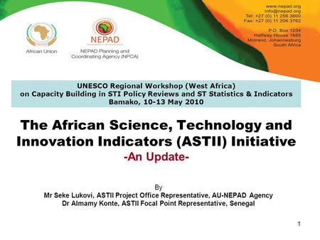 UNESCO Regional Workshop (West Africa)