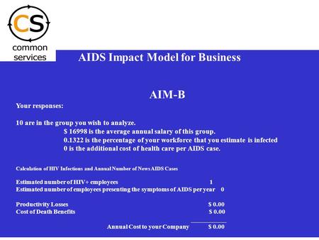 AIDS Impact Model for Business