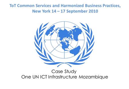 One UN ICT Infrastructure Mozambique