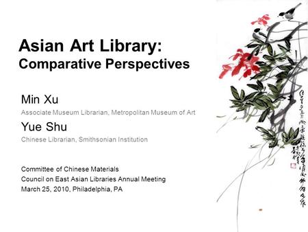 Asian Art Library: Comparative Perspectives