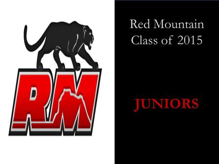 Red Mountain Class of 2015 JUNIORS. Junior ECAP Internet Resources