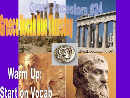 Greece Vocab Due Thursday
