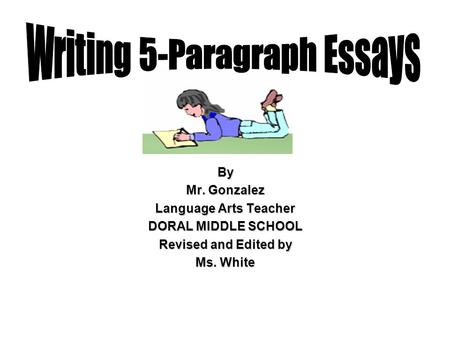 Writing 5-Paragraph Essays