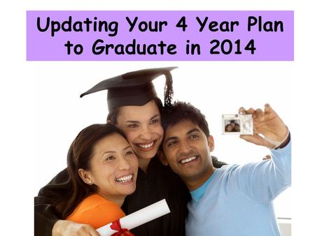 Updating Your 4 Year Plan to Graduate in 2014. What do you need to graduate? You need 22 high school credits to graduate You must be in attendance 90%