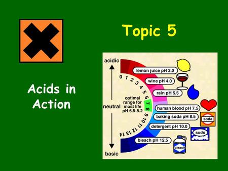 Topic 5 Acids in Action.