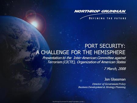 PORT SECURITY: A CHALLENGE FOR THE HEMISPHERE