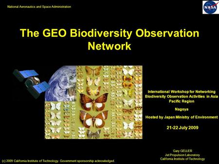 The GEO Biodiversity Observation Network