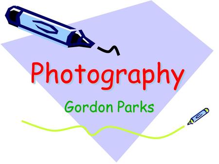 Photography Gordon Parks.