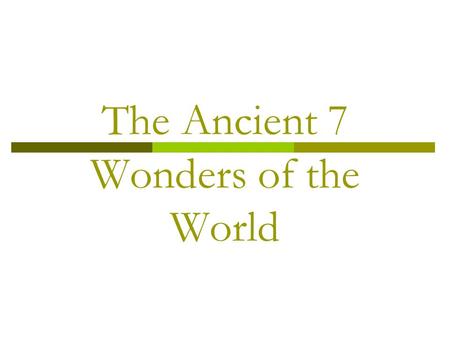 The Ancient 7 Wonders of the World. Temple of Artemis Then Now.