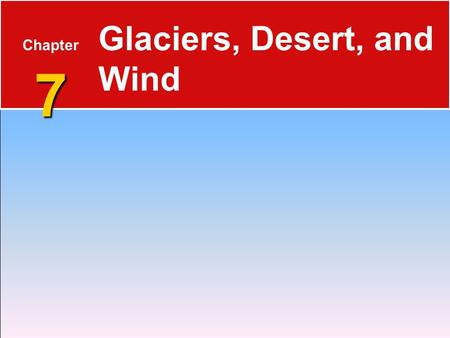 Glaciers, Desert, and Wind