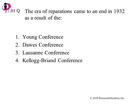 The era of reparations came to an end in 1932 as a result of the: