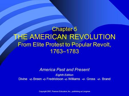 America Past and Present Eighth Edition