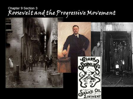 Roosevelt and the Progressive Movement