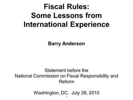 National Commission on Fiscal Responsibility and Reform
