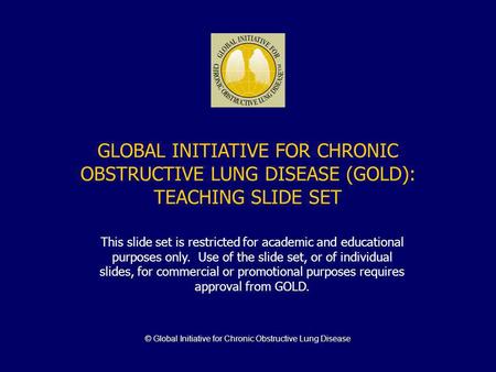 © Global Initiative for Chronic Obstructive Lung Disease