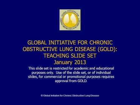 © Global Initiative for Chronic Obstructive Lung Disease