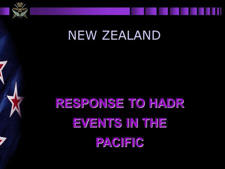 RESPONSE TO HADR EVENTS IN THE PACIFIC