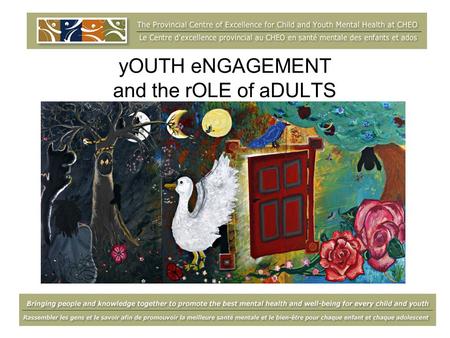 YOUTH eNGAGEMENT and the rOLE of aDULTS. gOALS for today… Understand the role of an adult ally Be aware of the qualities and skills needed to be a strong.